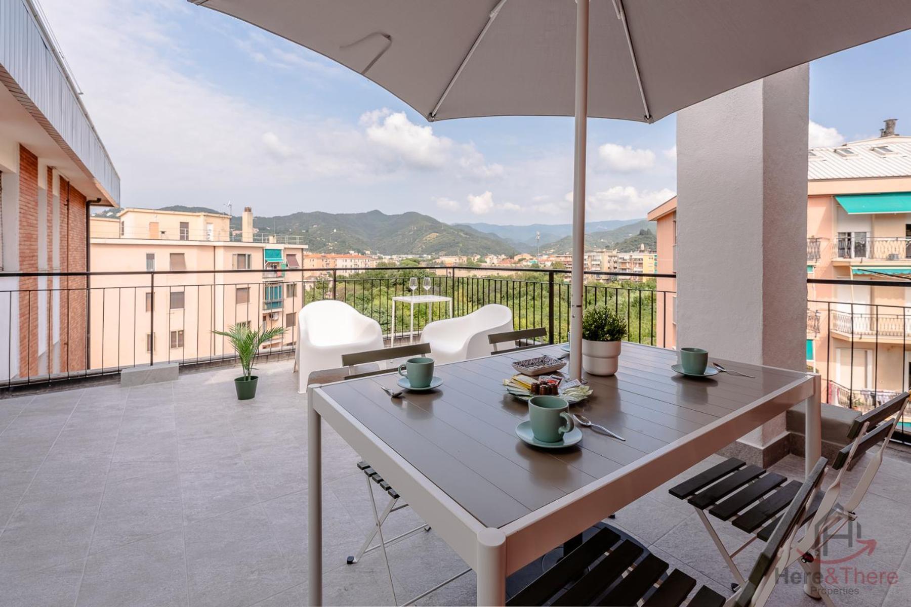 Penthouse Panoramic View - Sea 3Min - Ac - Wifi Leilighet Albisola Superiore Eksteriør bilde